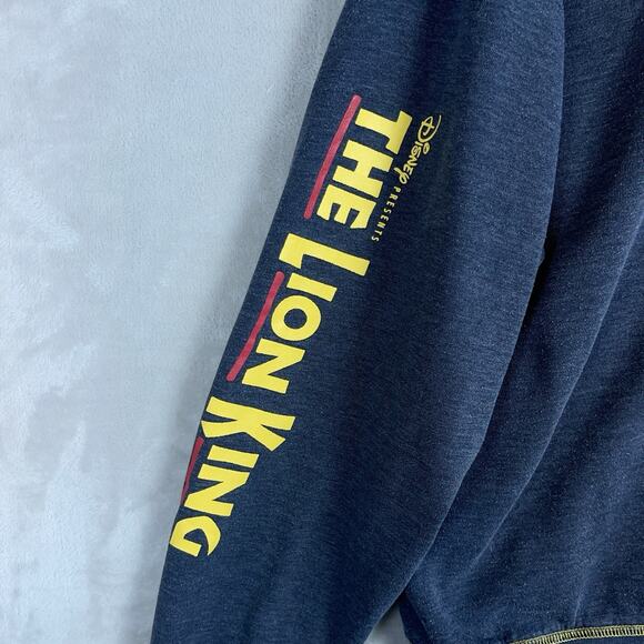 Disney Lion King Broadway Musical Hoodie Zip-Up Sweater Gray Size Medium - Picture 4 of 10